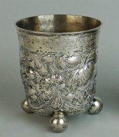 GERMAN GILT-SILVER REPOUSSE BE