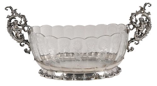 GERMAN GLASS AND SILVER