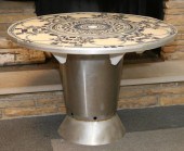 German glazed ceramic blue and