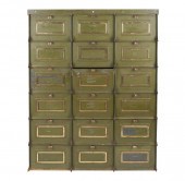 GERMAN GREEN-PAINTED METAL MAI