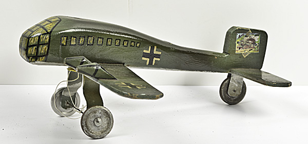 German Hand-Made Wooden Airplane