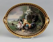 GERMAN HAND-PAINTED PORCELAIN