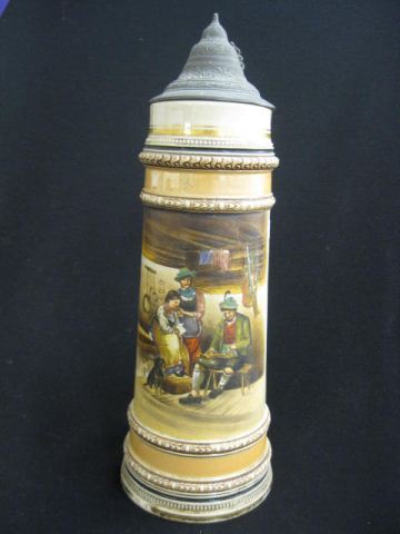 German Handpainted Pottery Stein