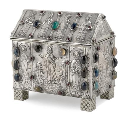 German Hardstone Inset Silver