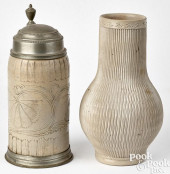 GERMAN INCISED STONEWARE TANKA