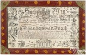 GERMAN INK ON PAPER FRAKTUR BI