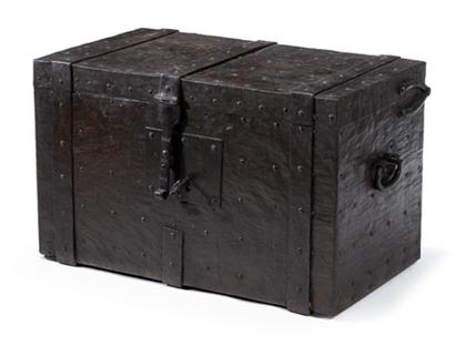 German iron strong box    17th