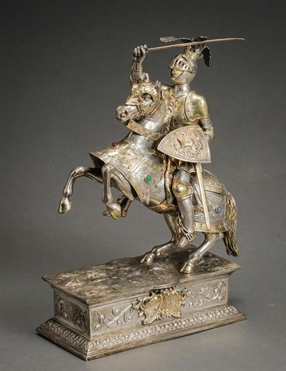 GERMAN JEWELED PARTIAL GILT