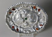 GERMAN "JEWELED" SILVER COMMEM