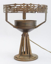 GERMAN JUGENDSTIL BRASS LAMP B