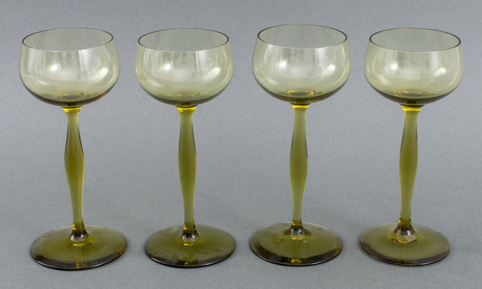 GERMAN JUGENDSTIL GREEN GLASS