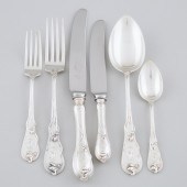 German Jugendstil Silver Flatw