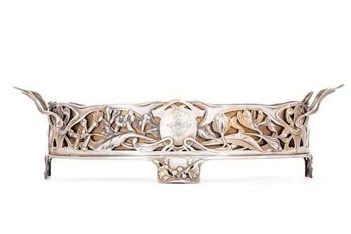 GERMAN JUGENDSTIL SILVER OVAL