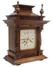 GERMAN JUNGHANS CARVED WALNUT