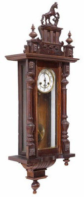 GERMAN JUNGHANS CARVED WOOD HO