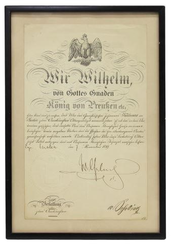 GERMAN KAISER WILHELM II SIGNED