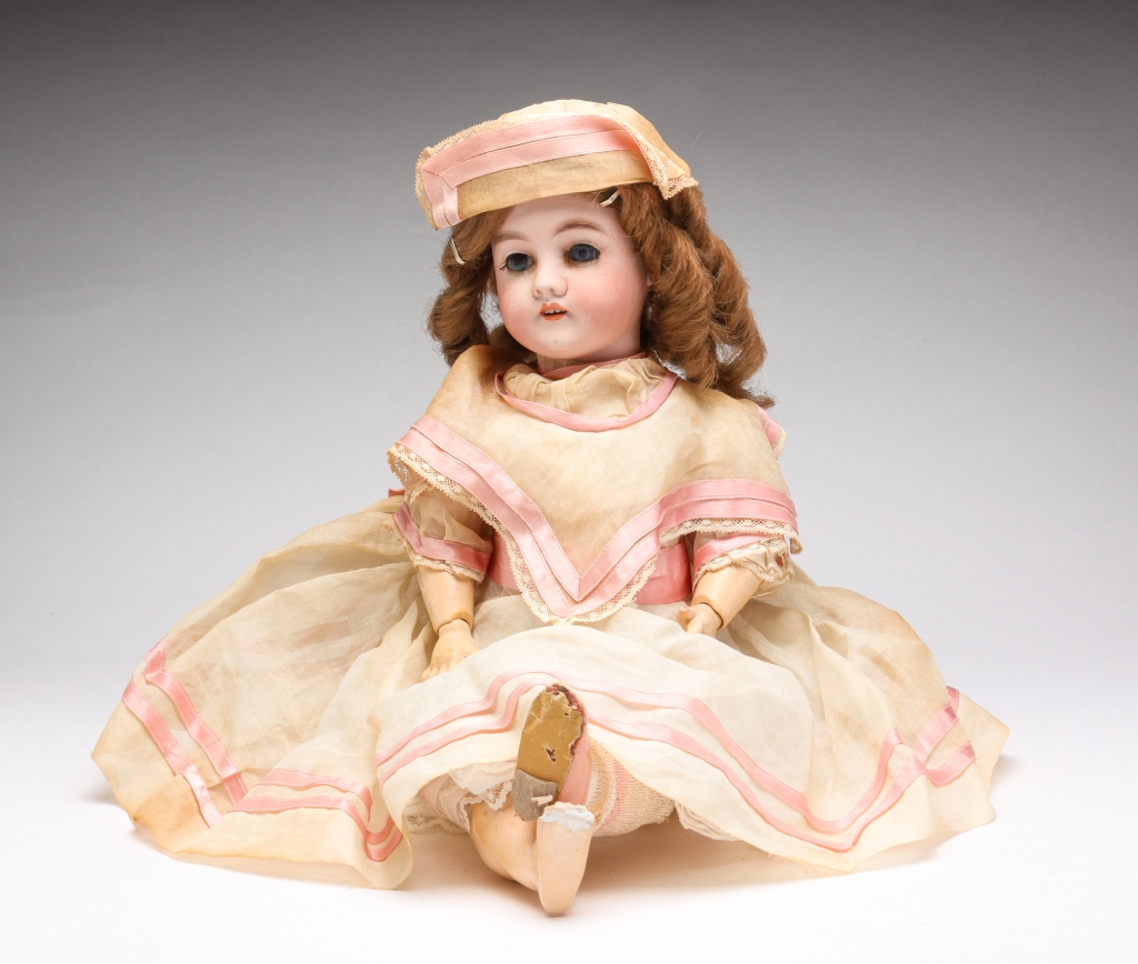 GERMAN KARL HARTMAN BISQUE DOLL.