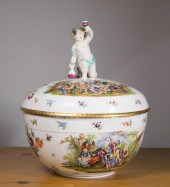 GERMAN KPM PORCELAIN LIDDED PU