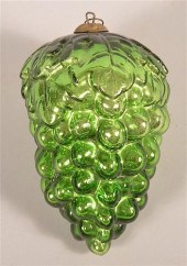GERMAN KUGEL, GREEN BLOWN MOLD