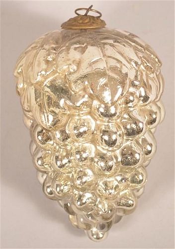 GERMAN KUGEL, SILVER BLOWN MOLD