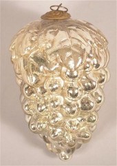 GERMAN KUGEL, SILVER BLOWN MOL