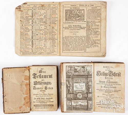 GERMAN LANGUAGE BOOKS, 18TH/EARLY