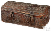 GERMAN LEATHER COVERED DOME LI