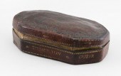 GERMAN LEATHER TOBACCO BOX CIR