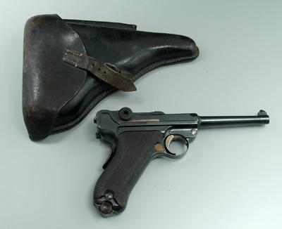German Luger pistol, semi-automatic