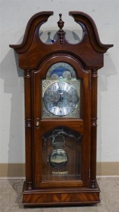 GERMAN MAHOGANY HANGING CLOCKG