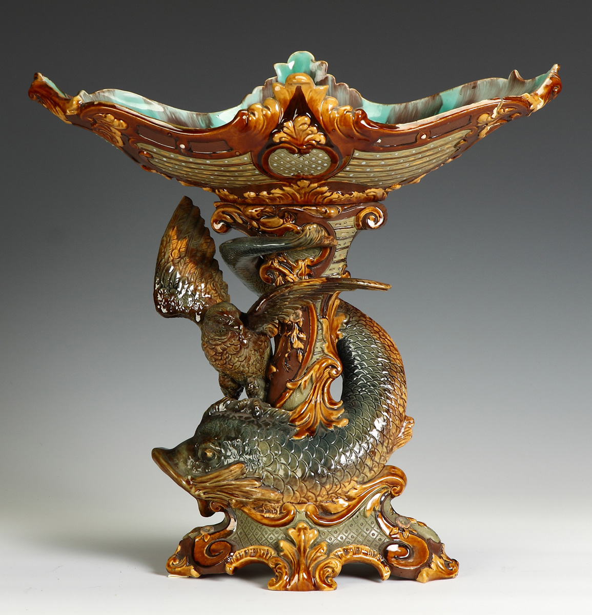 German Majolica Compote