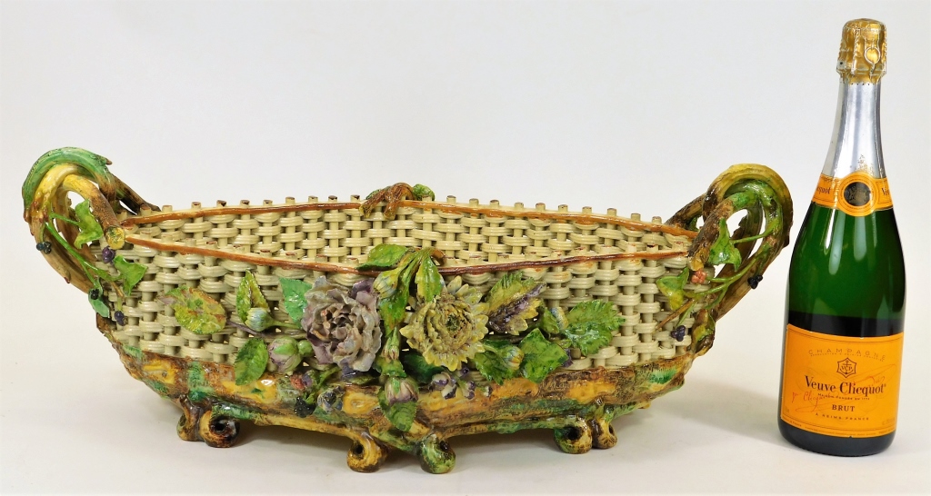 GERMAN MAJOLICA FLORAL