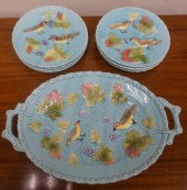 GERMAN MAJOLICA OVAL PLATTER A
