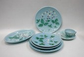 GERMAN MAJOLICA STRAWBERRY TAB