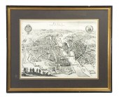 GERMAN MAP OF PARIS, 1620, FRA