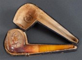 German meerschaum pipe in fitt