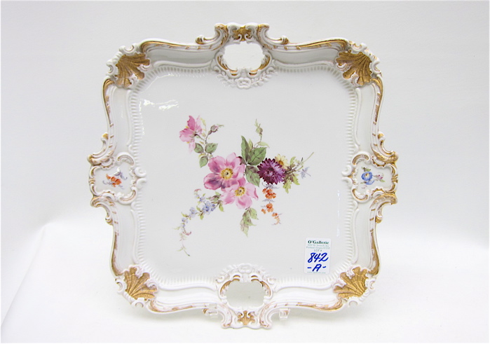 GERMAN MEISSEN PORCELAIN PLATTER