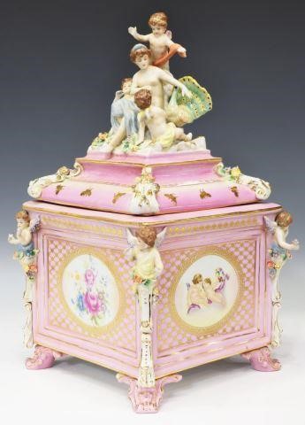 GERMAN MEISSEN STYLE PORCELAIN