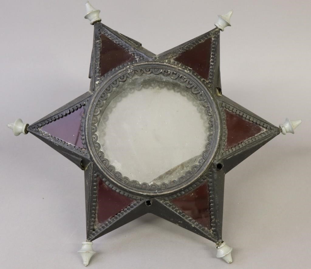 German metal and glass star
