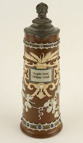 GERMAN METTLACH BEER STEIN #17