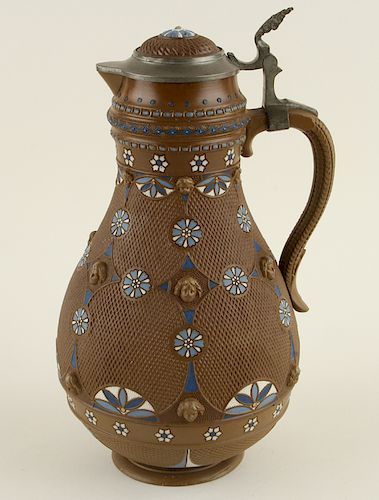 GERMAN METTLACH BEER STEIN #1854