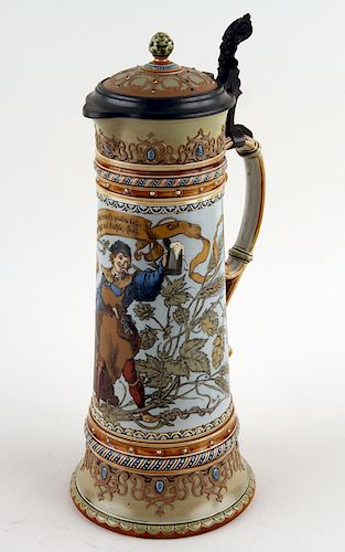 GERMAN METTLACH BEER STEIN #1940