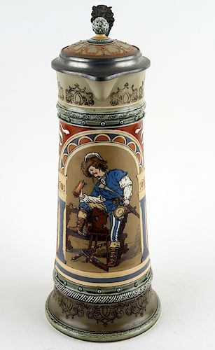 GERMAN METTLACH BEER STEIN #2430