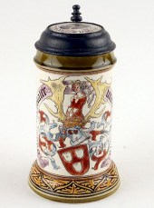 GERMAN METTLACH BEER STEIN ART