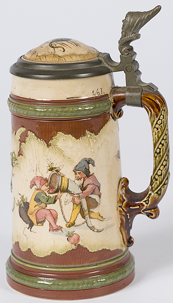 German Mettlach Beer Stein German a