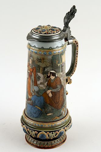GERMAN METTLACH BEER STEIN