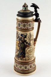 GERMAN METTLACH BEER STEIN SIG
