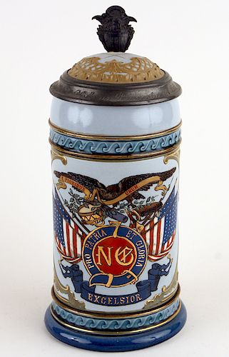 GERMAN METTLACH PORCELAIN BEER