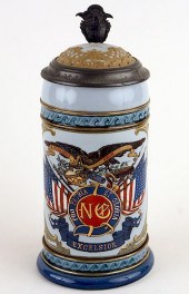 GERMAN METTLACH PORCELAIN BEER