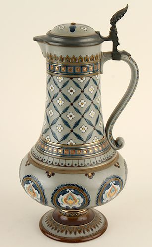GERMAN METTLACH PORCELAIN BEER